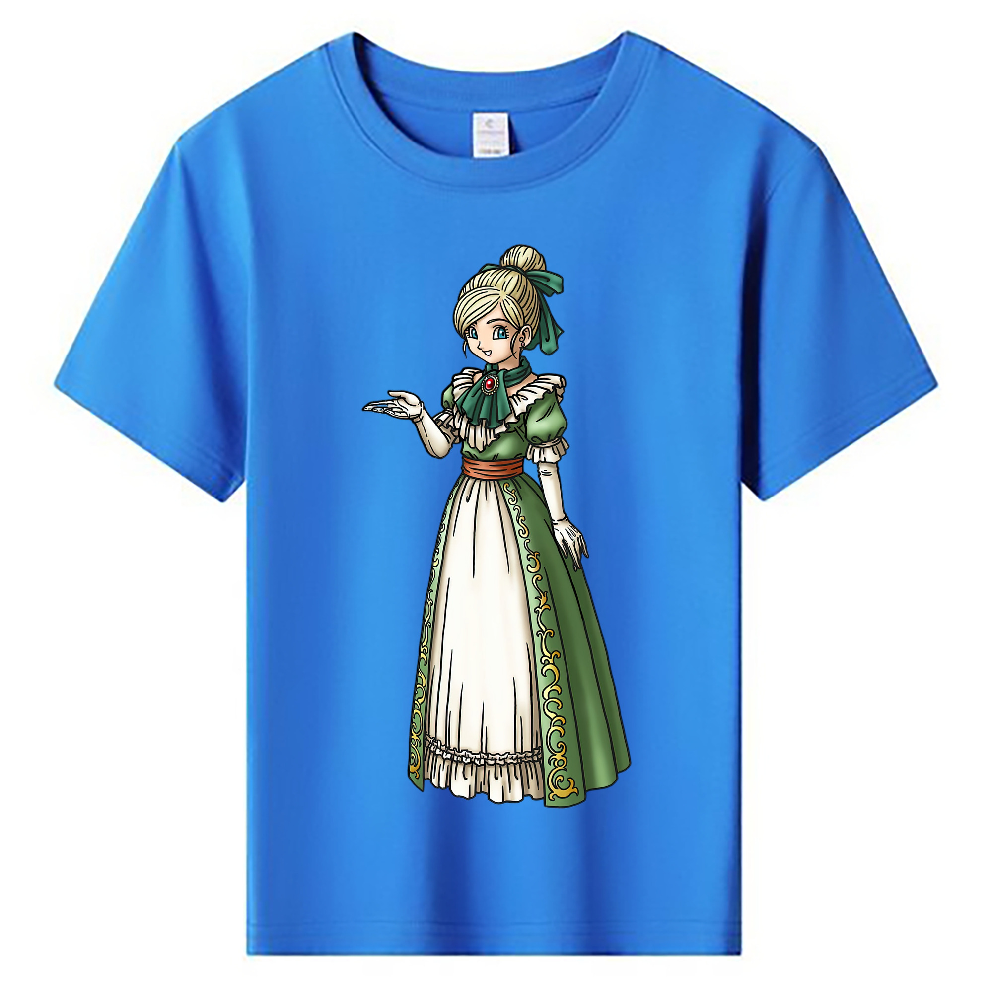（画像用） ドラゴンクエスト Doragon Kuesuto Dragon Quest 綿100％キッズTシャツ（フロントプリント）